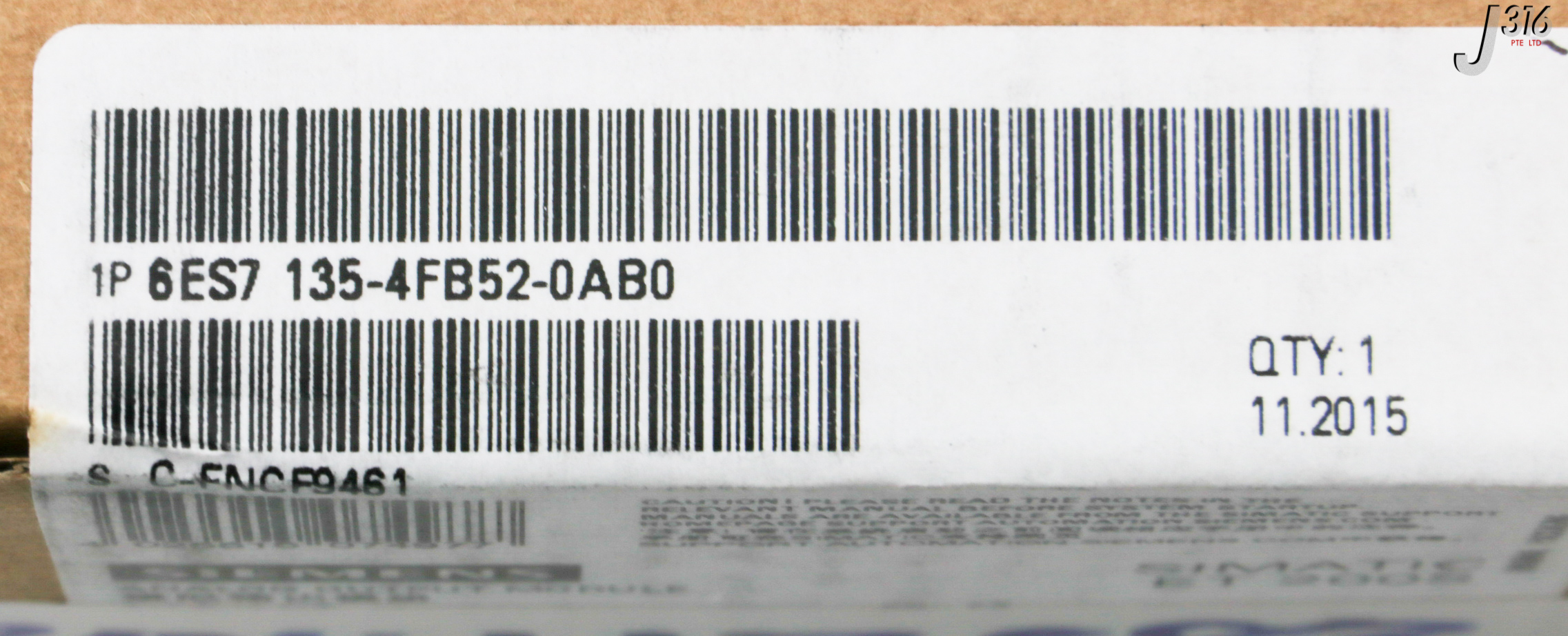 31853 SIEMENS ANALOG OUTPUT MODULE, SIMATIC ET 200S (NEW) 6ES7 135